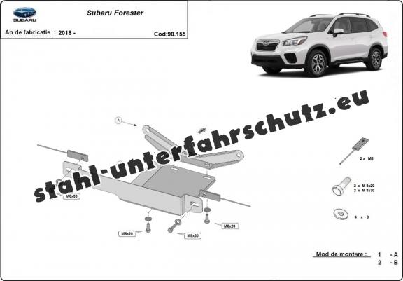 Stahl Differentialschutz für  Subaru Forester