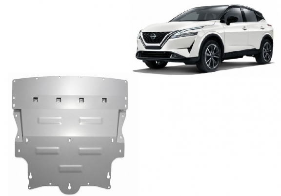 Aluminium  Unterfahrschutz Nissan Qashqai J12 
