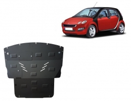 Unterfahrschutz für Motor und Getriebe aus Stahl für  Smart ForFour Benzin (2004-2006)