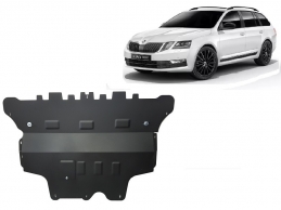 Unterfahrschutz für Motor und Getriebe aus Stahl für  Skoda Octavia 3 - Automatikgetriebe (2013-2019)
