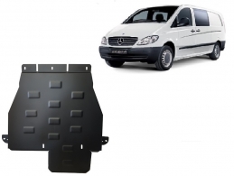 Stahl Getriebe Schutz für Mercedes Vito W639 - 4x4 - Automatikgetriebe (2003-2014)