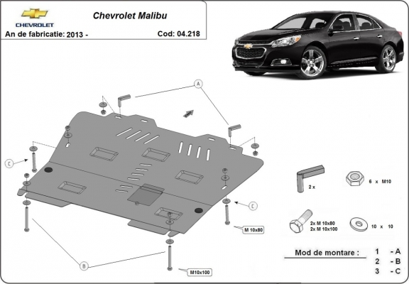 Unterfahrschutz für Motor der Marke Chevrolet Malibu