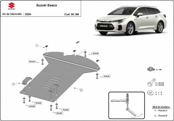 Unterfahrschutz für Katalysator/cat lock der Marke Suzuki Swace