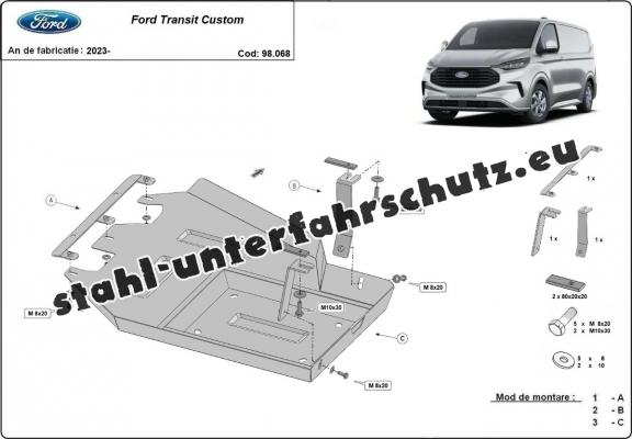 Stahlschutz für AdBluetank der Marke Ford Transit Custom