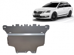 Aluminium Unterfahrschutz für Motor und Getriebe für Skoda Octavia 3  (2012-2020)