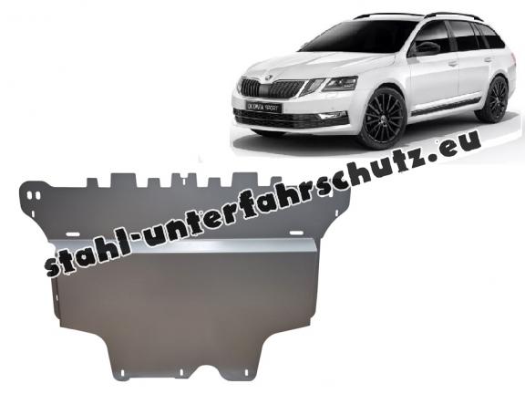 Aluminium Unterfahrschutz für Motor und Getriebe für Skoda Octavia 3  (2012-2020)