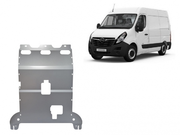 Aluminium Unterfahrschutz für Motor und Getriebe für den Opel Movano C 