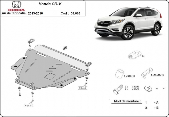 Unterfahrschutz für Motor der Marke Honda CR-V Gen 4
