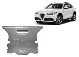 Aluminium Unterfahrschutz für Motor und Getriebe für den Alfa Romeo Stelvio (2016-2026)