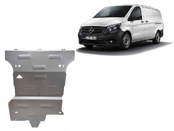 Aluminium Unterfahrschutz für Motor der Marke Mercedes V-Class W447