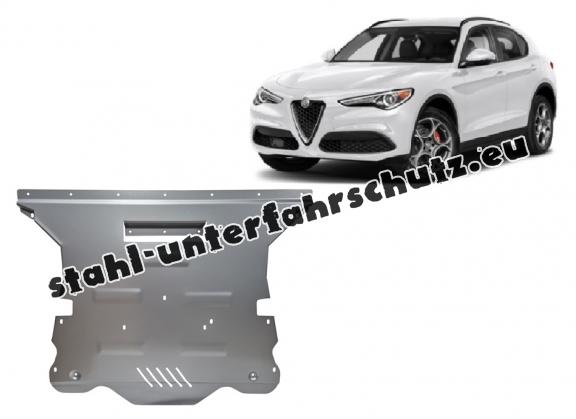 Aluminium Unterfahrschutz für Motor und Getriebe für den Alfa Romeo Stelvio (2016-2025)