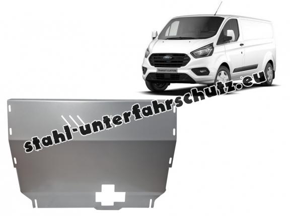 Aluminium Unterfahrschutz für Motor und Getriebe für den Ford Transit Custom - FWD (2020-2023)
