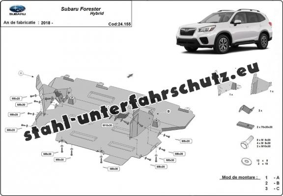 Unterfahrschutz Subaru Forester 5 Hybrid (2018-2025)