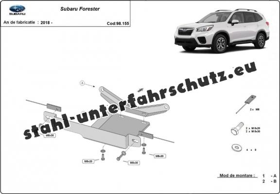 Stahl Differentialschutz für  Subaru Forester (2018-2025)