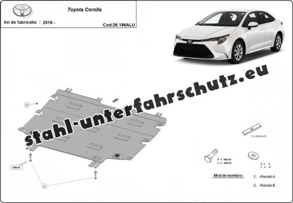 Aluminium Unterfahrschutz für Motor der Marke Toyota Corolla