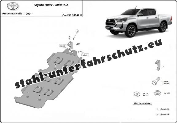 Aluminium schutz für Treibstofftank der Marke  Toyota Hilux Invincible