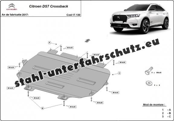 Unterfahrschutz für Motor der Marke Citroen C4