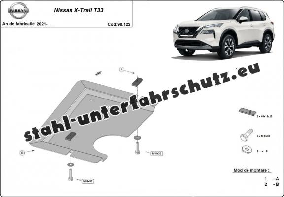 Stahl Differentialschutz für Nissan X Trail