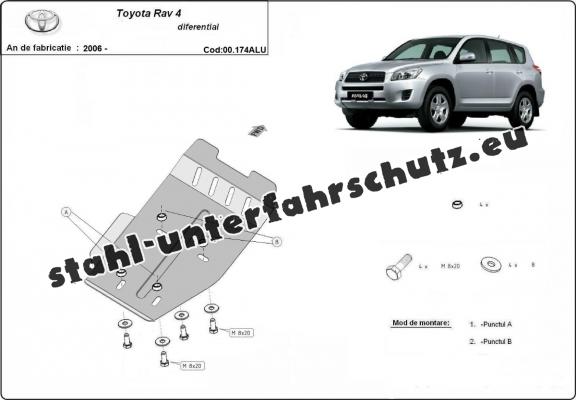 Aluminium Differentialschutz für Toyota Rav4