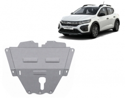 Aluminium Unterfahrschutz für Motor und Getriebe für den Dacia Sandero Stepway (2021-2026)