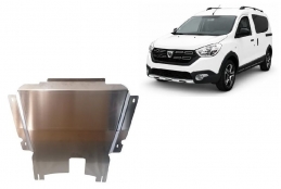 Aluminium Unterfahrschutz für Motor und Getriebe für den DACIA Dokker Stepway (2012-2021)