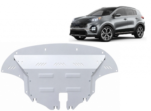 Aluminium Unterfahrschutz für Motor und Getriebe für den Kia Sportage