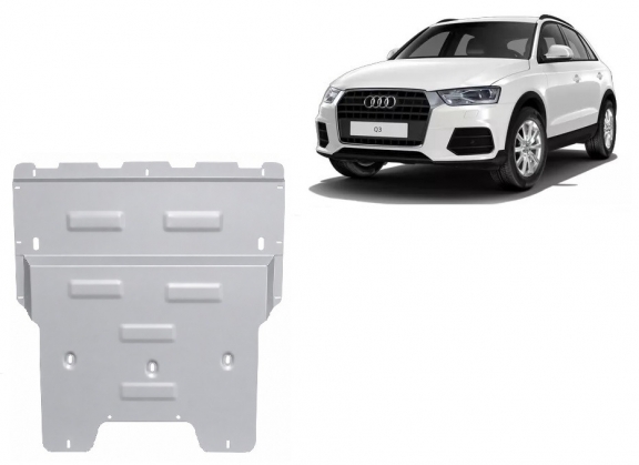 Aluminium Unterfahrschutz für Motor und Getriebe für den Audi Q3