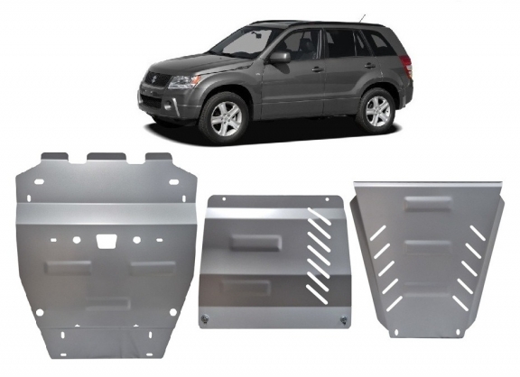 Unterfahrschutz für Motor der Marke Suzuki Grand Vitara - Aktionspaket Aluminium