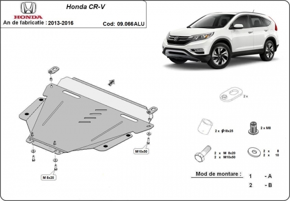 Aluminium Unterfahrschutz für Motor der Marke Honda CR-V