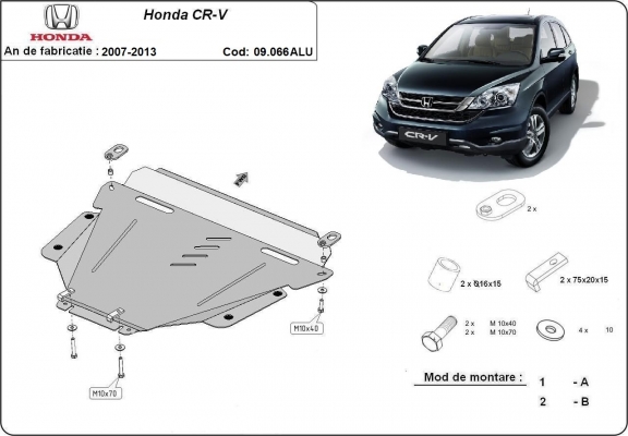 Aluminium Unterfahrschutz für Motor der Marke Honda CR-V