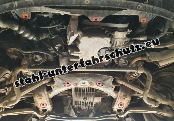 Unterfahrschutz für Motor der Marke Audi A6 mit Seitenklappen