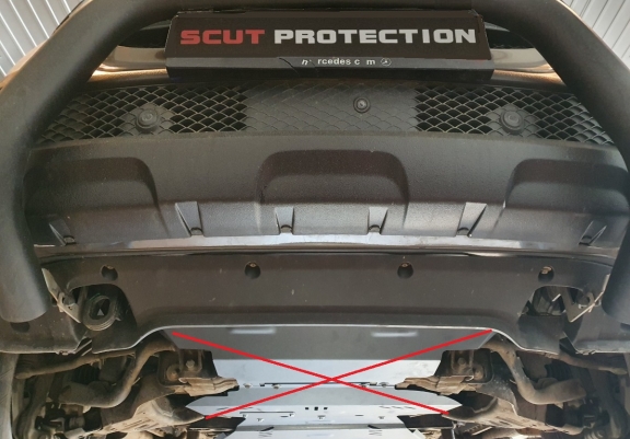 Stahl Getriebe Schutz und Verteilergetriebeschutz für Mercedes X-Class W470