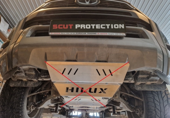 Aluminium Getriebe Schutz für Toyota Hilux Revo