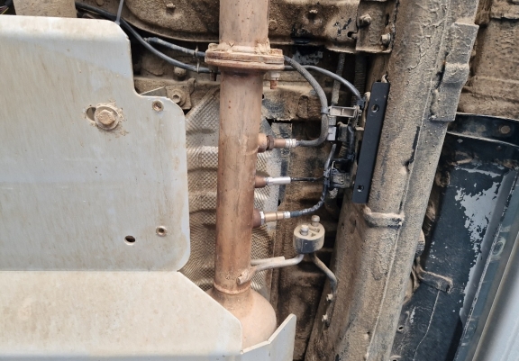 Aluminium Schutz für DPF Sensoren der Marke Toyota Hilux