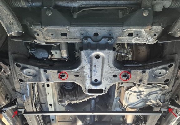 Unterfahrschutz für Getriebe und Differential aus Volkswagen Amarok -  V6 automat