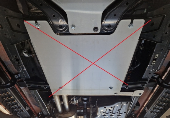 Aluminium schutz für Kraftstofffilter für der Marke Ford Ranger Raptor