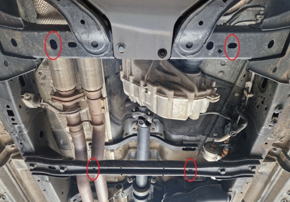 Aluminium Unterfahrschutz für Verteilergetriebe Ford Ranger Raptor