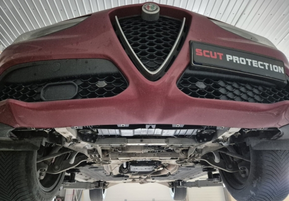 Unterfahrschutz für Motor  und Getriebe für den Alfa Romeo Stelvio