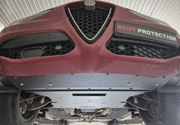 Unterfahrschutz für Motor  und Getriebe für den Alfa Romeo Stelvio