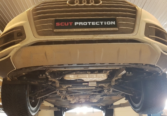 Unterfahrschutz für Motor der Marke Audi Q8