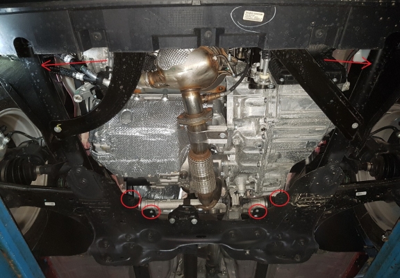 Unterfahrschutz für Motor der Marke Fiat 500x