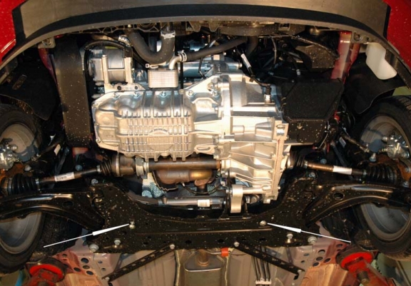 Unterfahrschutz für Motor der Marke Ford Transit Courier