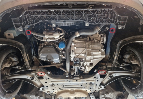 Unterfahrschutz für Motor der Marke Hyundai i20