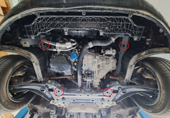 Unterfahrschutz für Motor der Marke Hyundai i20 Hybrid