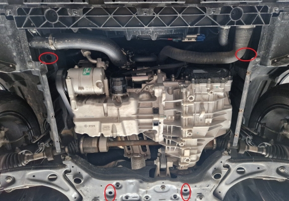 Unterfahrschutz für Motor der Marke Baic Beijing X75