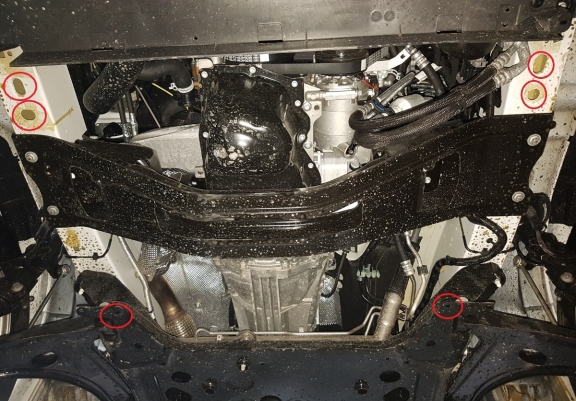 Unterfahrschutz für Motor und Getriebe aus Stahl für  Ford Transit Custom