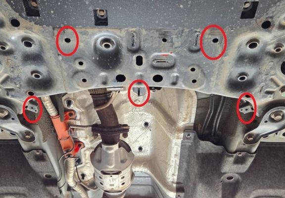 Unterfahrschutz für Katalysator/cat lock der Marke Hyundai Sante Fe