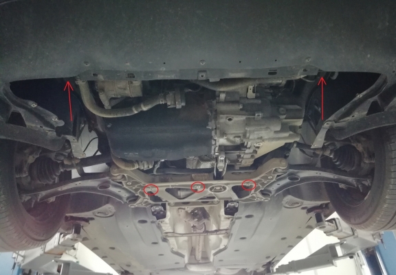 Unterfahrschutz für Motor der Marke Audi Q3