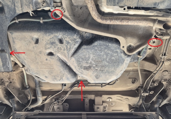 Stahschutz für Treibstofftank der Marke  Dacia Logan