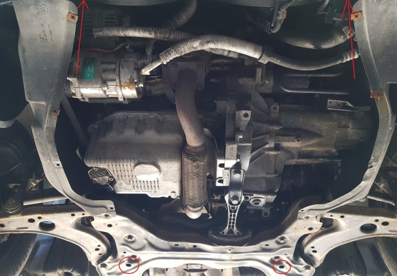 Aluminium Unterfahrschutz für Motor und Getriebe für den Seat Toledo